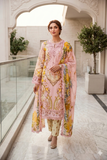 Premium Printed Lawn 3-Piece Unstitched Suit - Sequence Boring Patch Work EMB-10