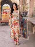 3 Piece Printed Linen sequence boring patch work - 02