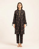 Premium Women's 2 Piece Linen Stitched Suit Free Size - L#47