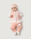 Adorable Newborn Soft Knit 3-Piece Outfit (N#10)