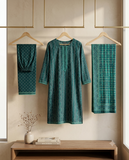 Bin Saeed Stitched 3 Piece Lawn Suit 38 – Comfortable & Stylish Daily Wear for Women