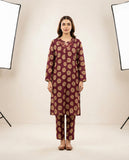 Premium Women's 2 Piece Linen Stitched Suit Free Size - L#34