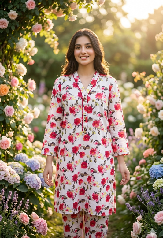 Women’s 2 Piece Stitch Lawn Suit – Casual & Summer Wear | 31