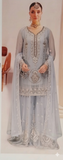 Ramsha - WB-542 | Embroidered Chiffon Formal Suit