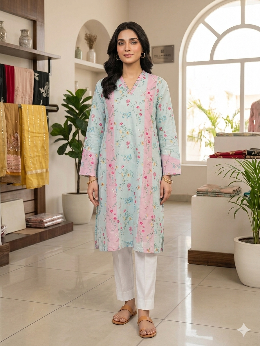 Zellbury Bana Dora Lawn Ready to Wear Shirt 1Pc | S,M,L