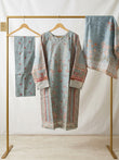 Zeenat Embroided Qutrai Stitch Luxury Pret 3Pcs | Z-24
