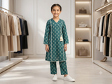 Bin Saeed Girls Printed 2 Piece Stitched Frock Suit | Sizes 6-14 years