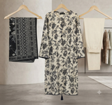 MUZNAH 3-PC stitched Printed Lawn Suit - M-32
