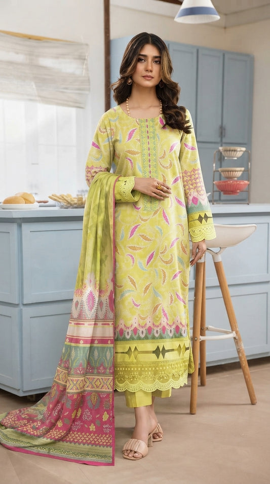Aks-E-Noor By Fiza Noor - Digital Printed Viscose # 13
