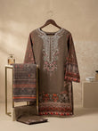 Zeenat Embroided Qutrai Stitch Luxury Pret 3Pcs | Z-16