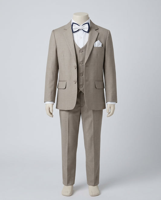 Premium Kids Wedding & Party Wear Formal 3-Piece Pant Coat Suit Set | Size (16 to 24) PC - 09