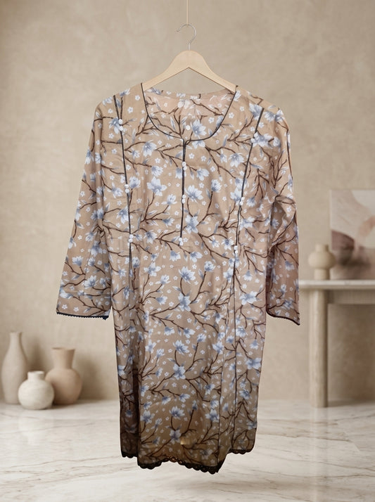 Printed Allover 2-Piece Lawn Frock