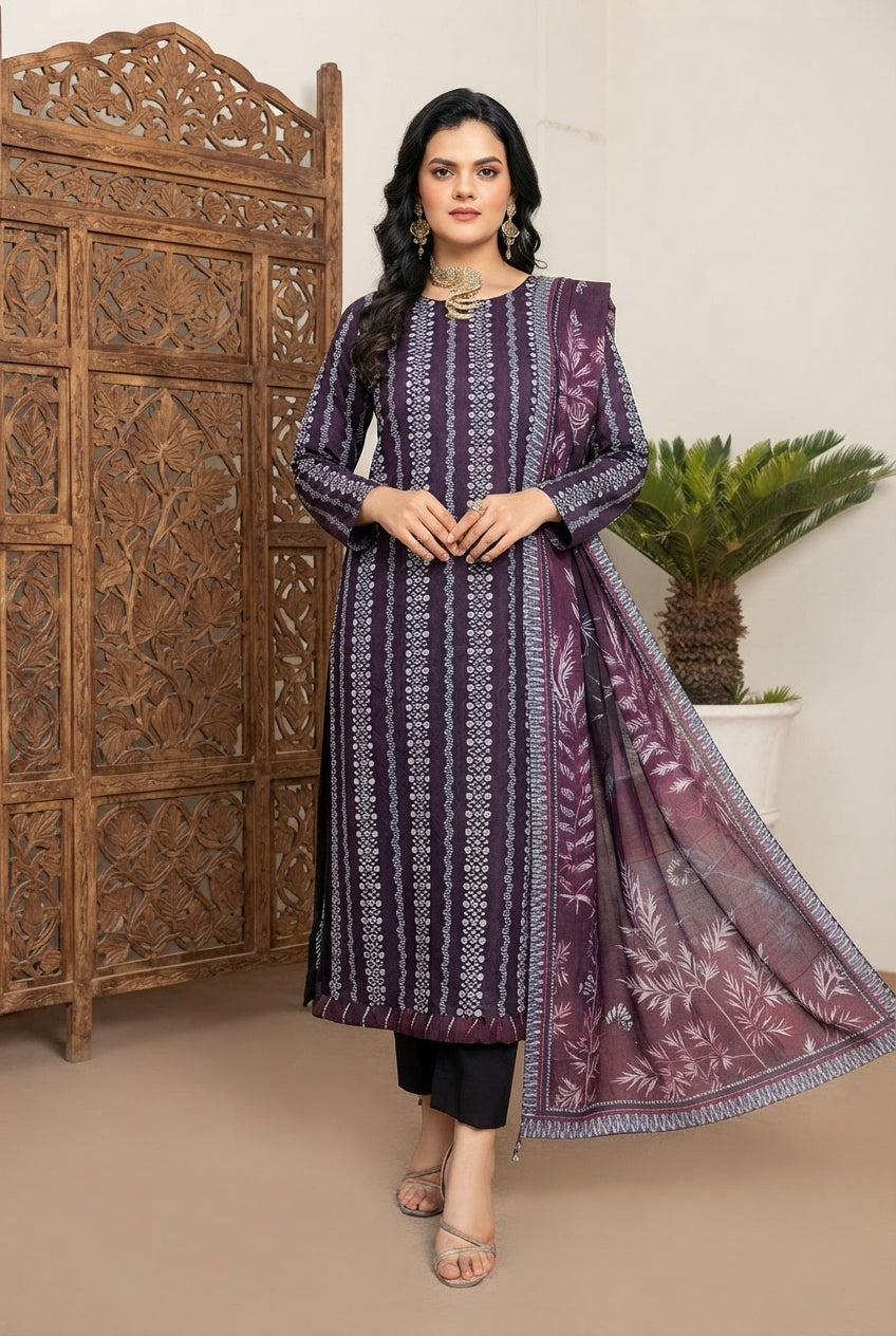 D-1306 | Vogue By Tawakkal Fabrics Stitched Suit