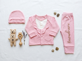 Adorable Newborn Soft Knit 3-Piece Outfit (N#12)