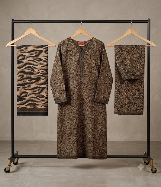 Bin Saeed Stitched 3 Piece Lawn Suit 59