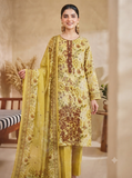 Sequence Embroidered Boring Panel 3-Piece Unstitched Lawn Suit