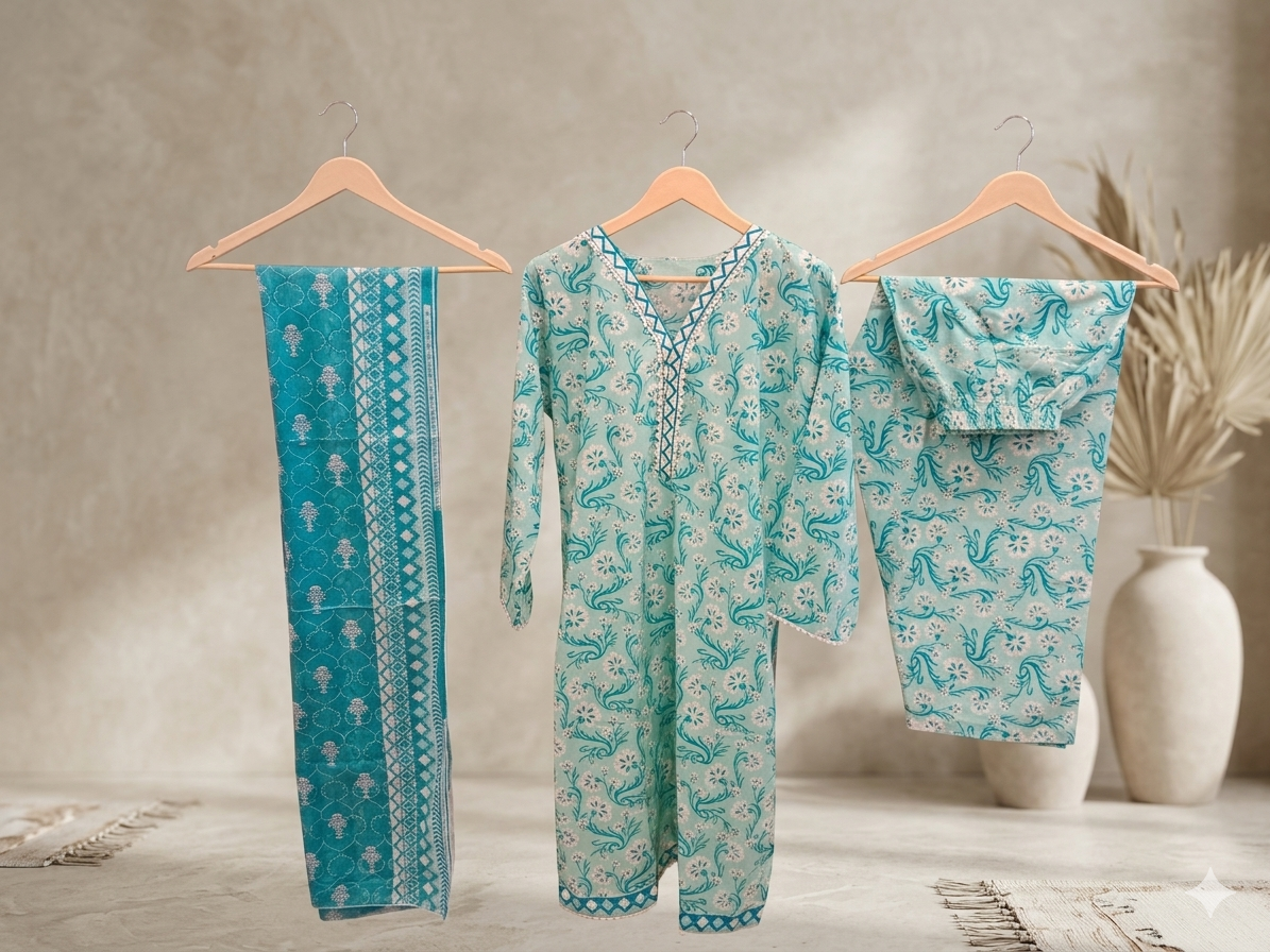 Bin Saeed Stitched 3 Piece Lawn Suit 30 – Comfortable & Stylish Daily Wear for Women