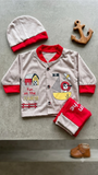 Adorable Newborn Soft Knit 3-Piece Outfit (N#08)