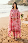 Premium Printed Lawn 3-Piece Unstitched Suit - Sequence Boring Patch Work EMB-02