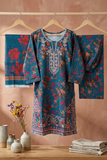 Luxury Embroidered Bana Dora Silk 3-Piece Stitched Suit M-11