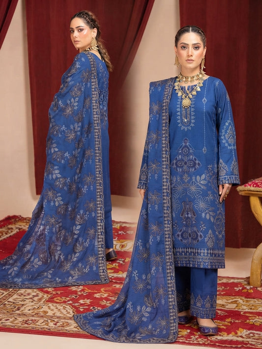 Airjet Wool Fancy Ari Embroidered 3-Piece Suit with Laser Cut Dupatta | Alif Vol-508