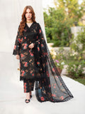 3 Piece Printed Linen sequence boring patch work - 03