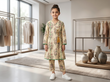 Bin Saeed Girls Printed 2 Piece Stitched Frock Suit | Sizes 6-14 years