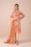 Sequence Embroidered Boring Panel 3-Piece Unstitched Lawn Suit