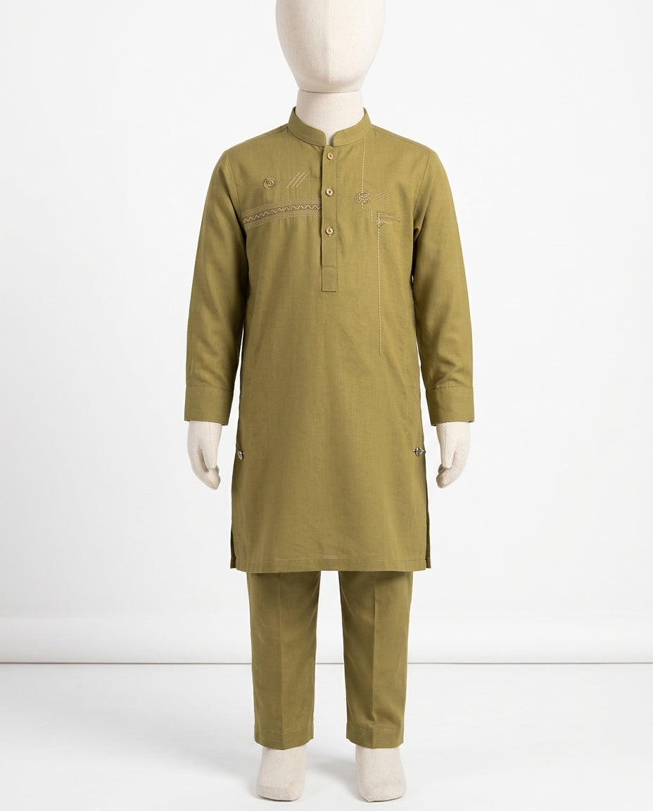 Kids Premium Kurta Trouser Set – Stylish Traditional Outfit for Boys (size 24)