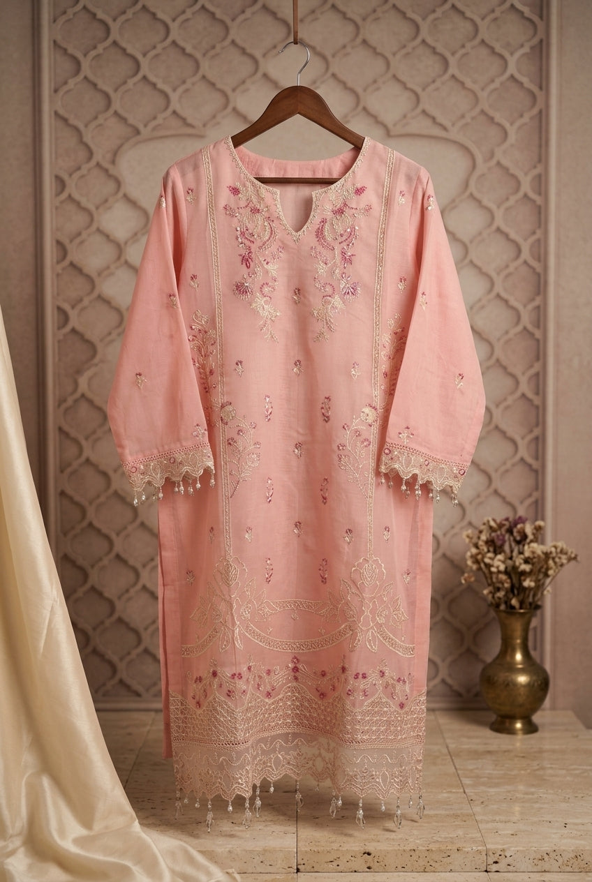 Monik by Raikhta Stitch 3 Piece Stitched Embroidered Organza