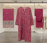 MUZNAH 3-PC stitched Printed Lawn Suit - M-36