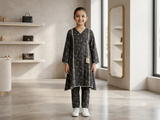 Bin Saeed Girls Printed 2 Piece Stitched Frock Suit | Sizes 6-14 years