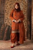 Gul e Zarki Embroidered Wool Touch I.T Pashmina 3-Piece Suit - D-03