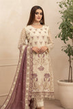 Moti's Fashion White & Gold Chiffon Collection - SQ-802