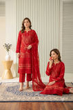D-10401 Khuwaish By Raikhta | Embroidered Slub Lawn 3PC Unstitched Suit.