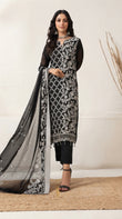 MIRAB by Bin Hameed: Luxury Embroidered Chiffon Stitch Suit - MBH-01