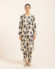 Premium Women's 2 Piece Linen Stitched Suit Free Size - L#43