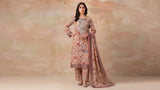 3 Piece Embroidered Linen Suit | L#28
