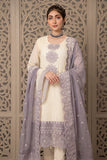 Moti's Fashion White & Gold Chiffon Collection - SQ-806
