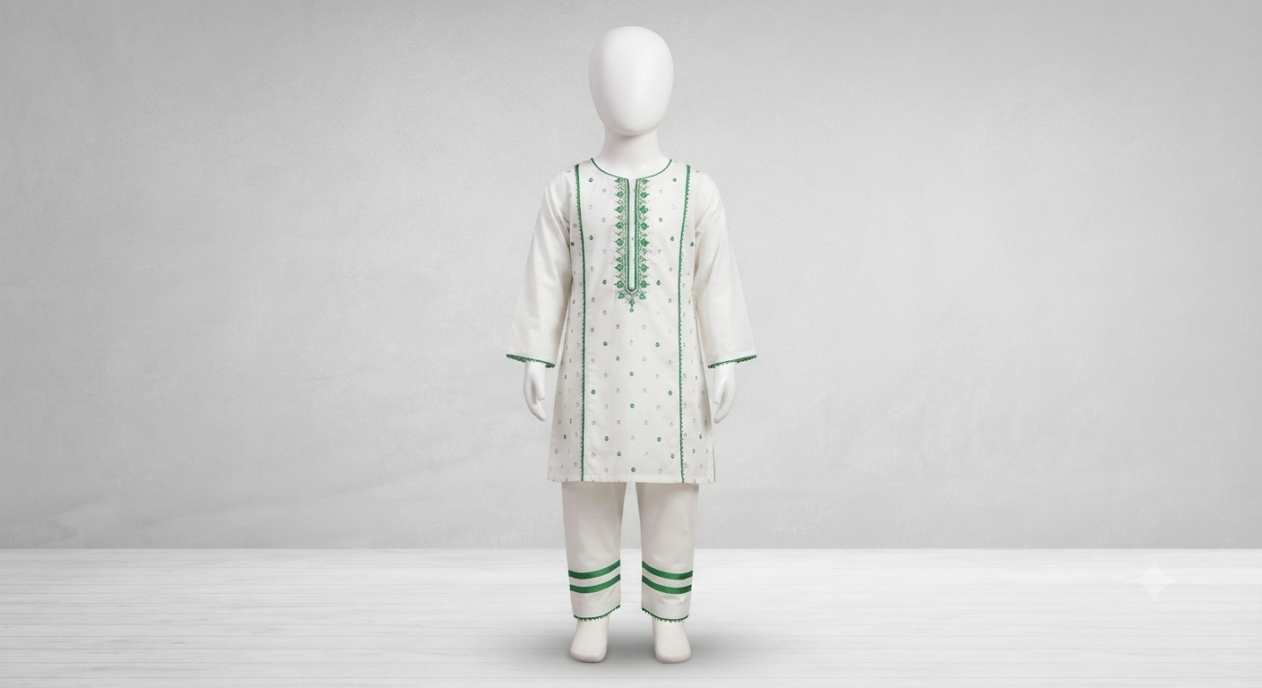 Girls 2 Piece Stitched Suit for 14 August | Sizes 22-26 years