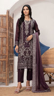 MIRAB by Bin Hameed: Luxury Embroidered Chiffon Stitch Suit - MBH-08