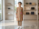 Bin Saeed Girls Printed 2 Piece Stitched Frock Suit | Sizes 6-14 years
