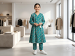 Bin Saeed Girls Printed 2 Piece Stitched Frock Suit | Sizes 6-14 years