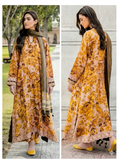 Unstitched 3-Piece Digital Print Lawn Suit B-22
