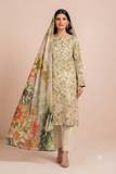 Romania - Premium Printed Lawn 3-Piece Suit (D#04)