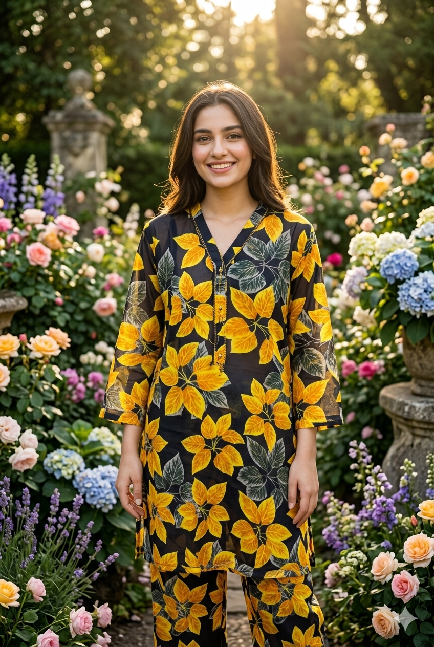 Women’s 2 Piece Stitch Lawn Suit – Casual & Summer Wear | 29