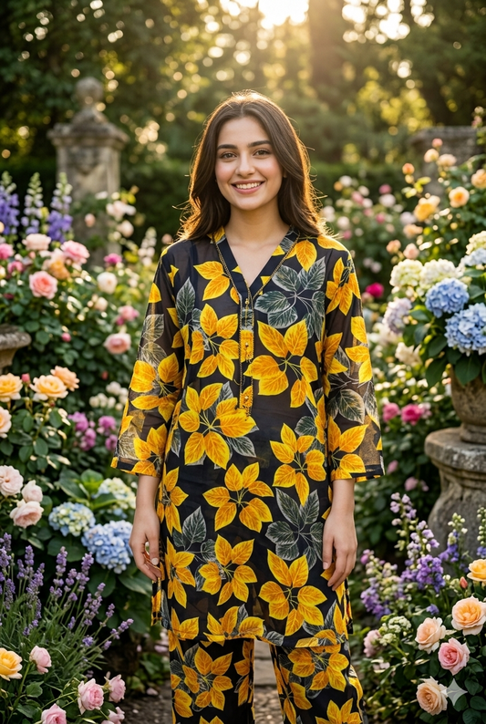 Women’s 2 Piece Stitch Lawn Suit – Casual & Summer Wear | 29