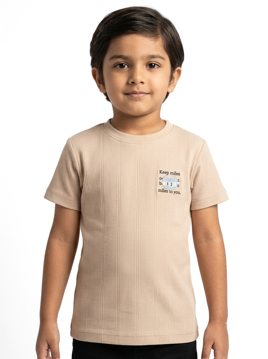 Kids' Designer-Inspired Graphic Crew Neck T-Shirt (2-10 years)