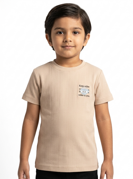 Kids' Designer-Inspired Graphic Crew Neck T-Shirt (2-10 years)