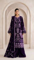 Rakhna Ramay Raaj Luxury Velvet Embroidered Unstitched 3 Piece Suit | RD-3903